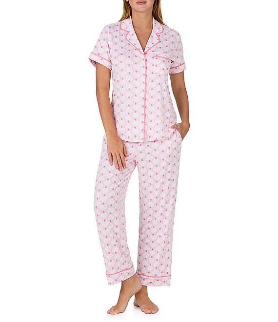 Kate Spade S/S Notch Crop PJ Set