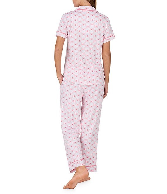 Kate Spade S/S Notch Crop PJ Set