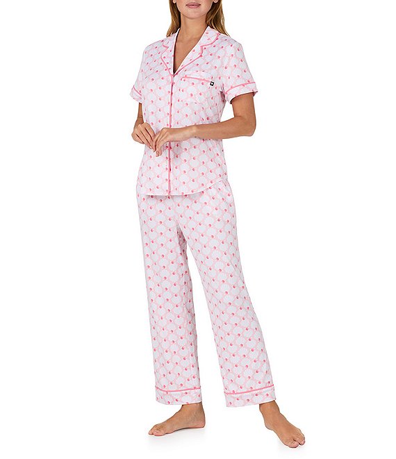 Kate Spade S/S Notch Crop PJ Set