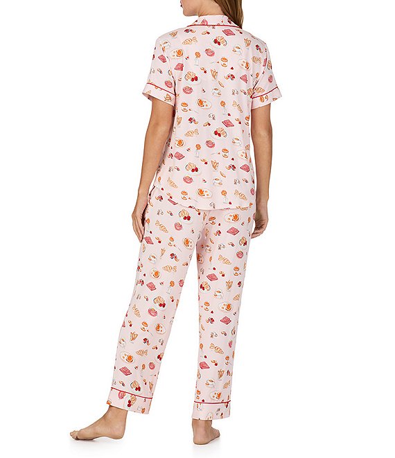 Kate Spade S/S Notch Crop PJ Set