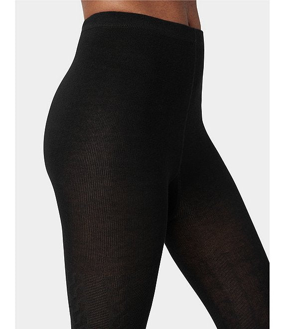 Comfortable pull-on cotton blend tights
