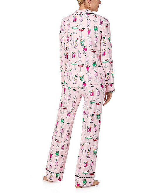 Kate Spade L/S Flannel Notch PJ Set