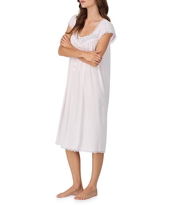 Eileen West Cotton Modal Jersey C/S Waltz Nightgown