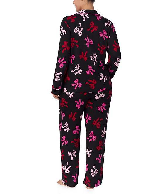 Kate Spade L/S Notch PJ Set Plus Size