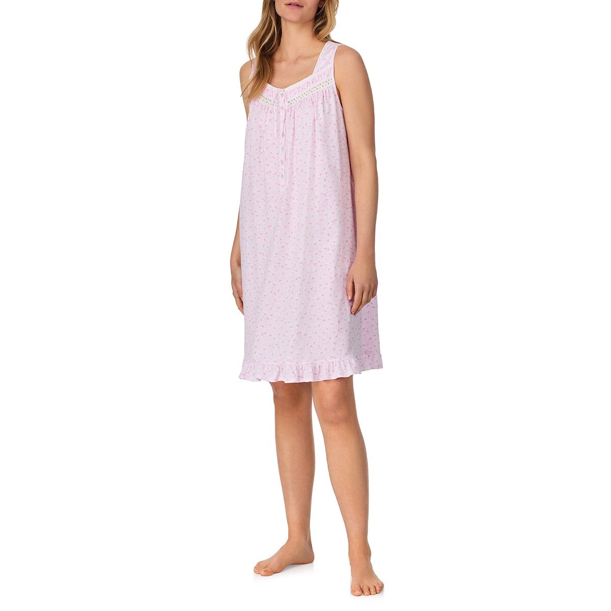 Eileen West Cotton Jersey Sleeveless Nightgown