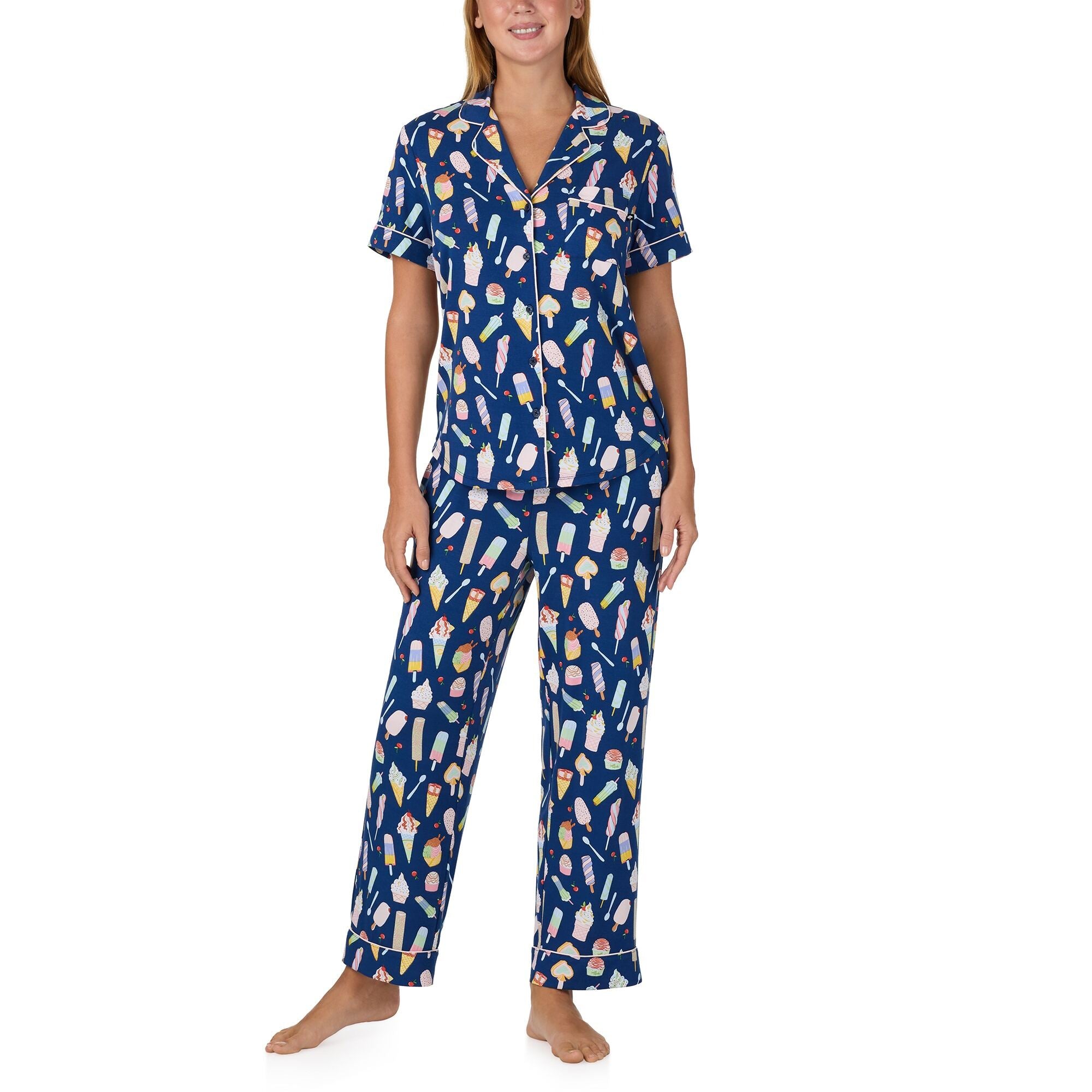 Kate Spade Modal Jersey S/S Notch Short PJ Set