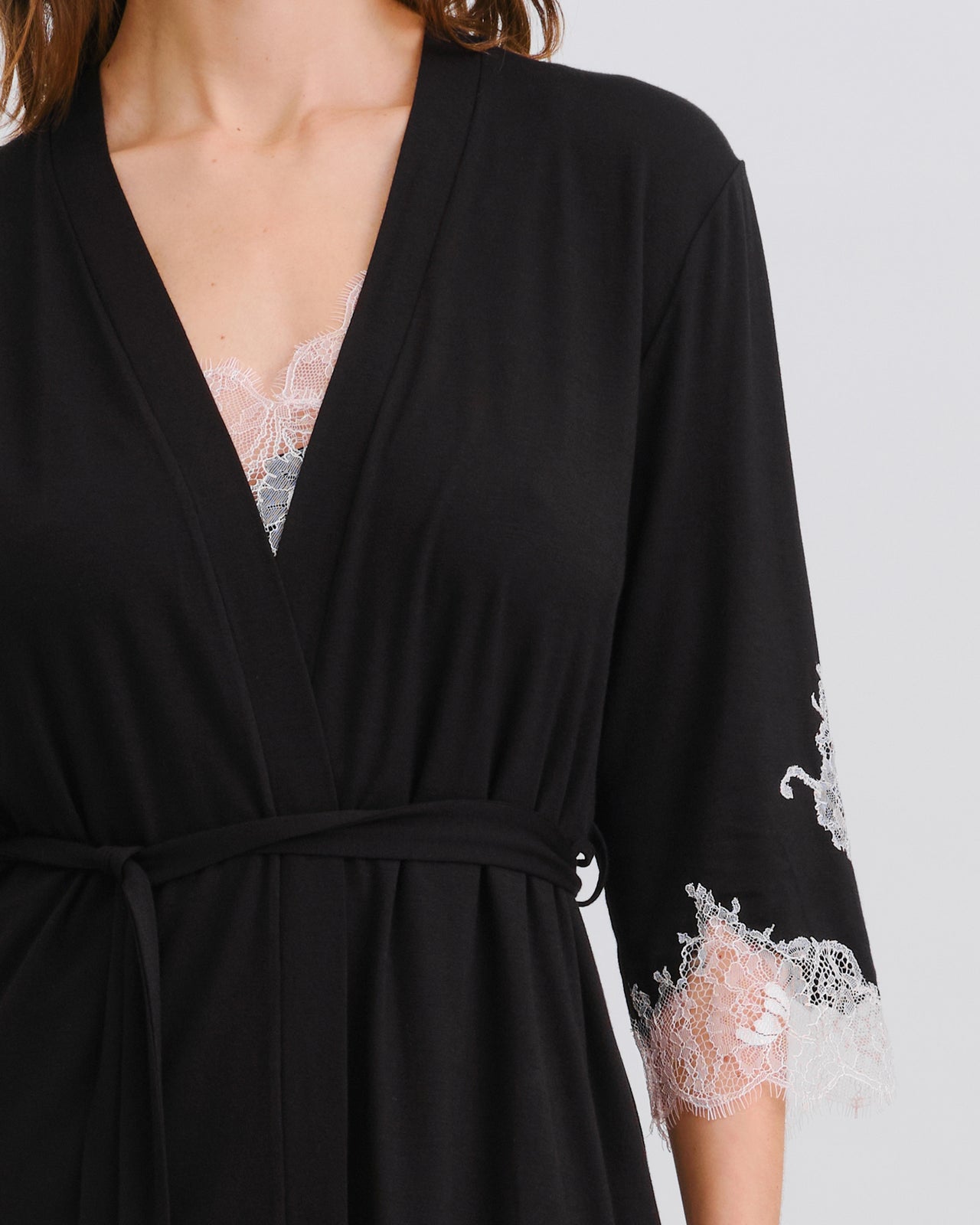 Effetto Bamboo Collection 3/4/Sleeve Robe