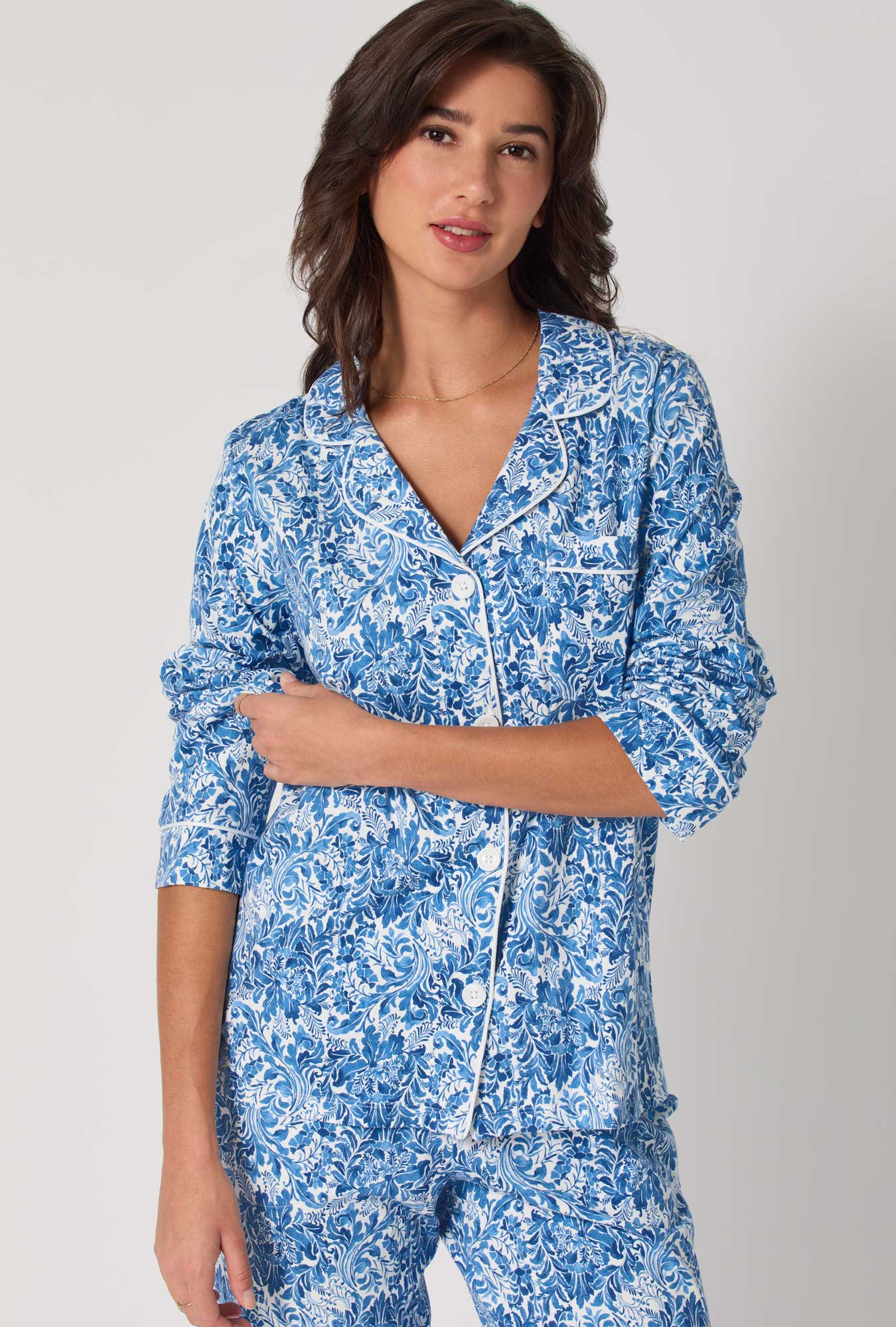 Bed Head Till The Ball Drops and Dreamy Damask L/S Classic PJ Set
