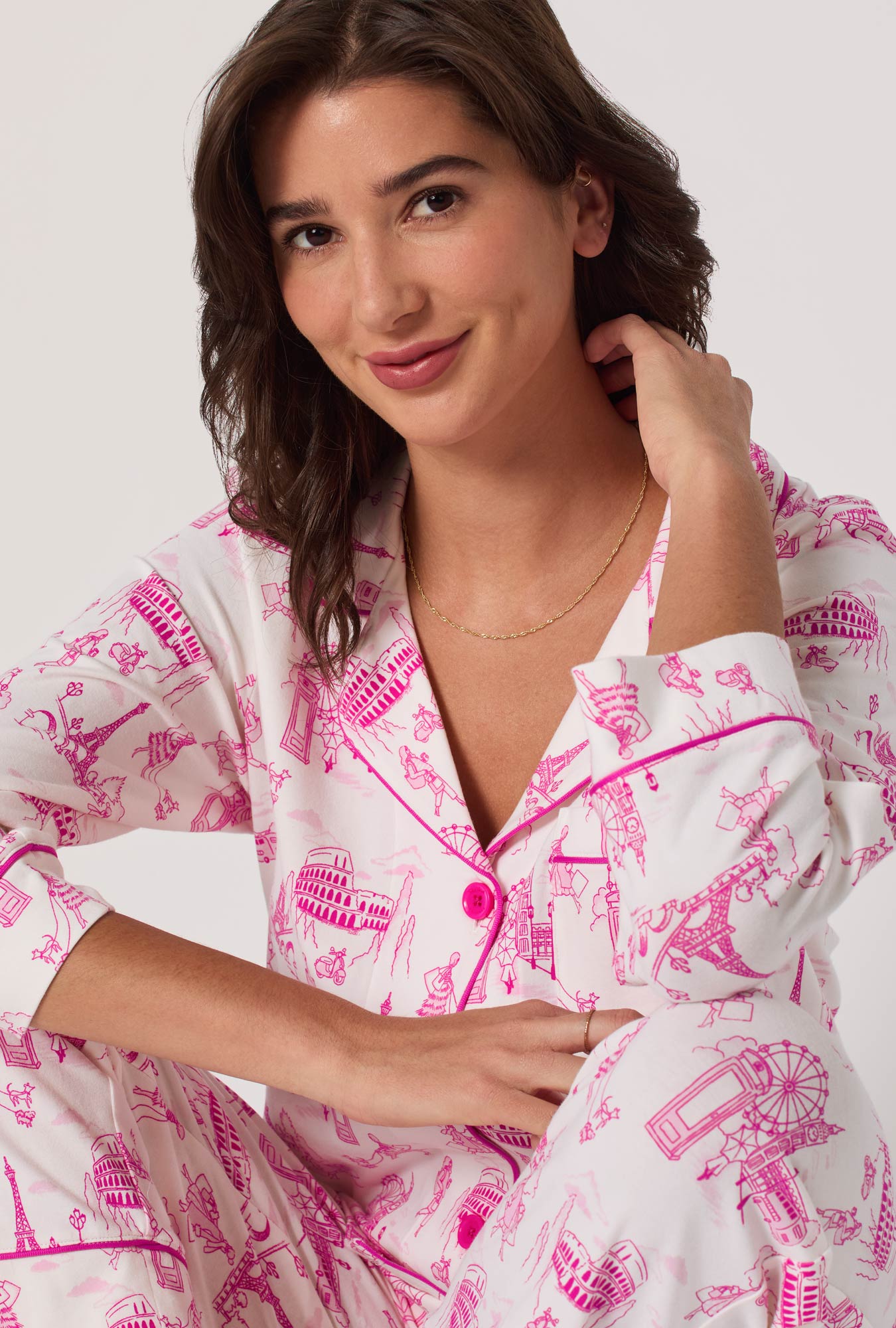 Bed Head Jet Setter 3/4/S Cropped PJ Set