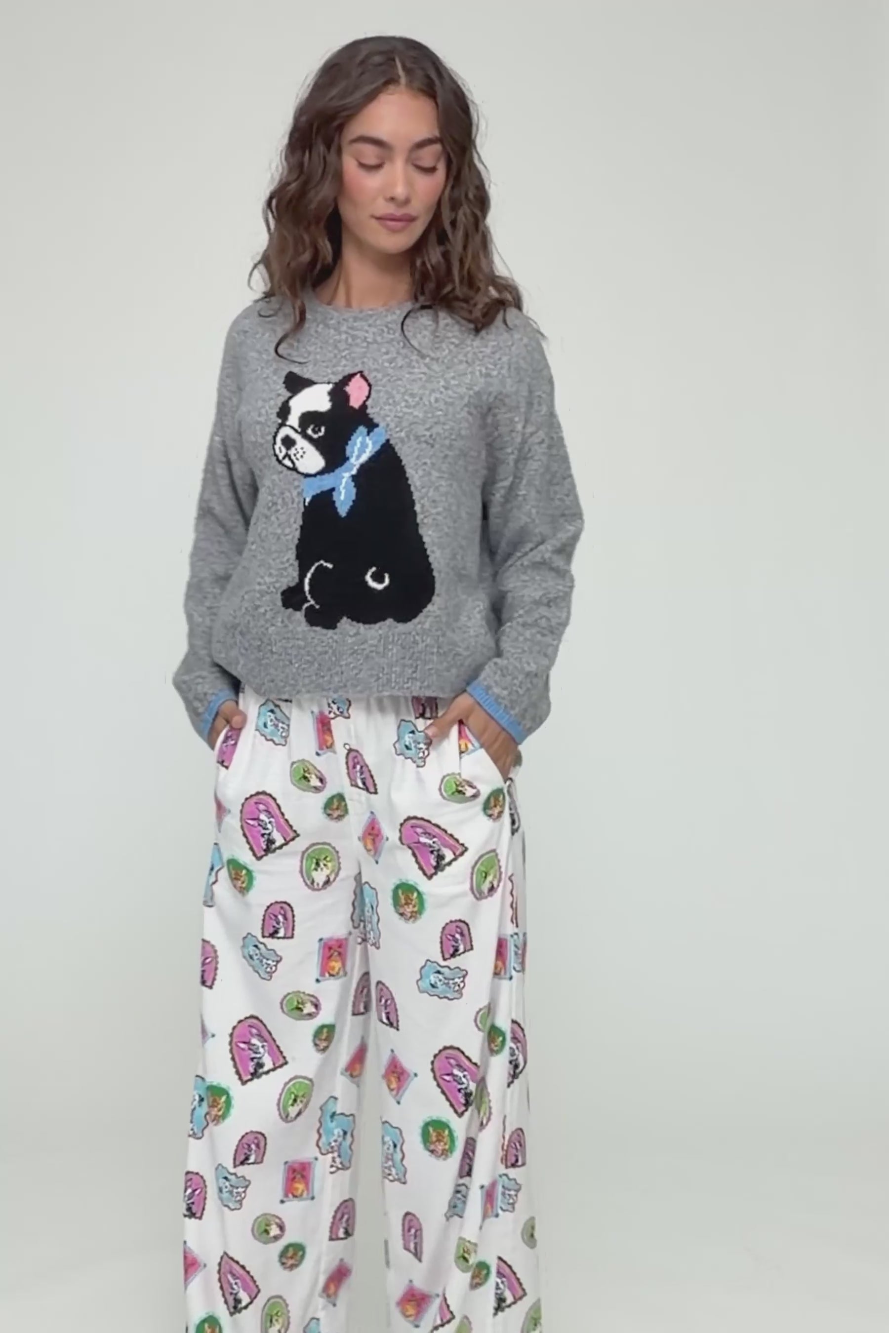 P.J. Salvage French Bulldog Snuggle Sweater