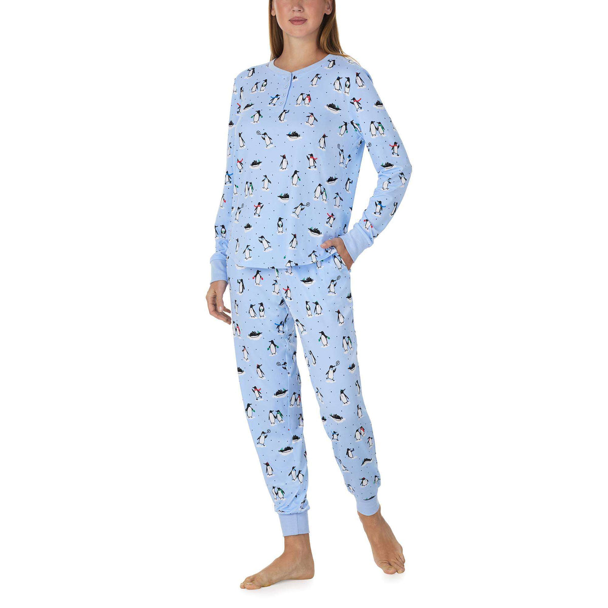 Kate Spade L/S Henley Jogger PJ Set