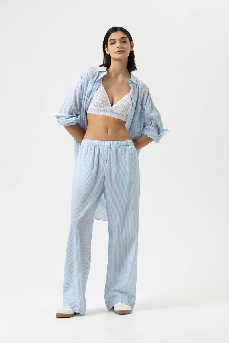 Mey Serie Cotton Stripes Long Trousers