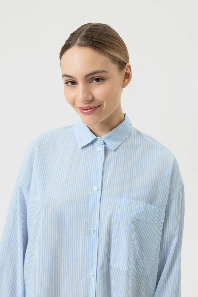 Mey Serie Cotton Stripes Sleepshirt