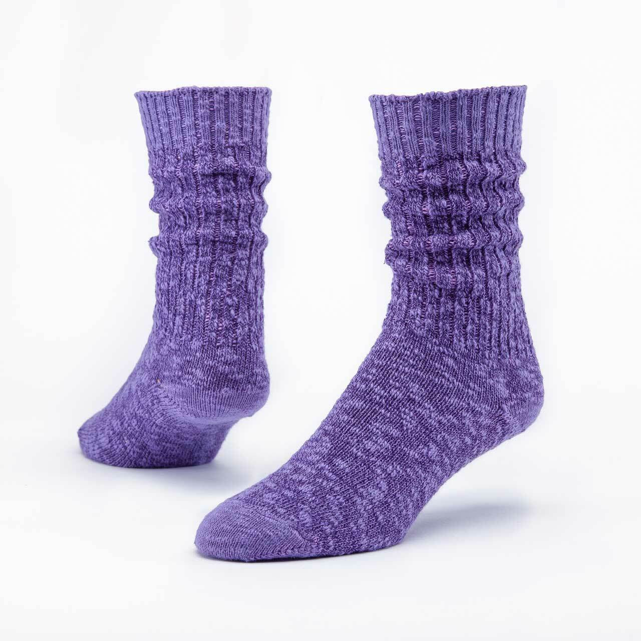 Maggie`s Organics Organic Cotton Ragg Sock - Solid Eggplant