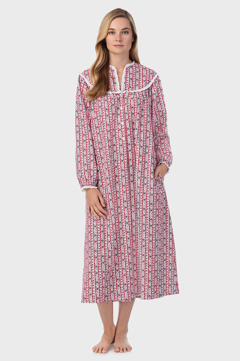Lanz of Salzburg Flannel Long Gown