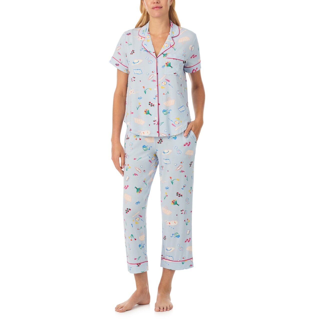 Kate Spade S/S Knit Cropped Capri Set