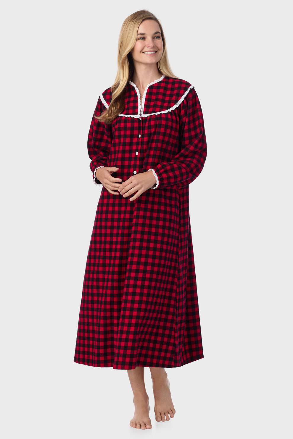Lanz of Salzburg Flannel Long Gown
