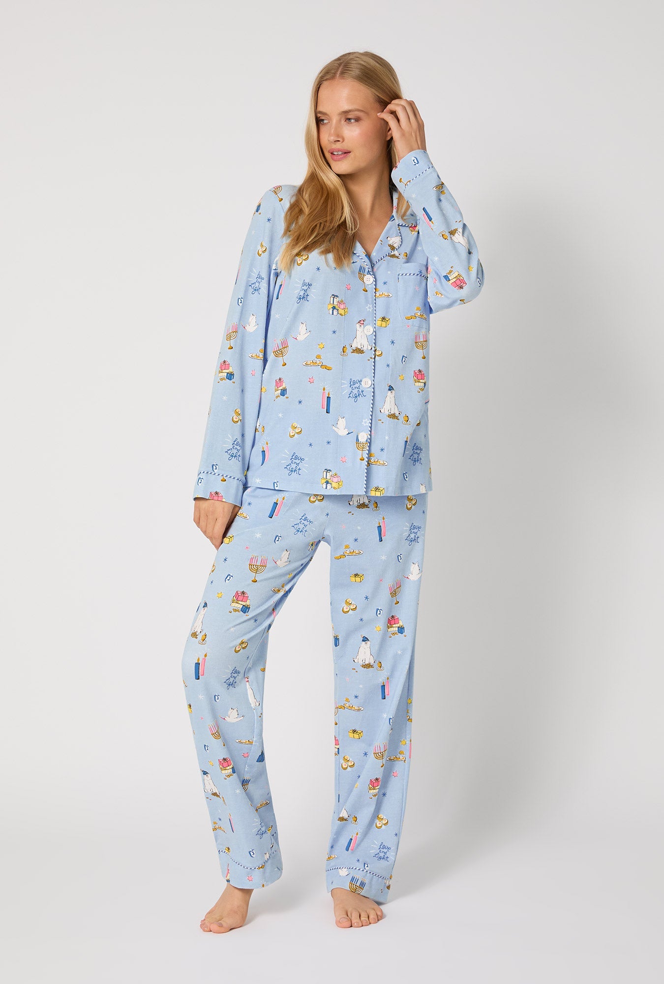 Bed Head L/S Holiday Classic Stretch Jersey PJ Set