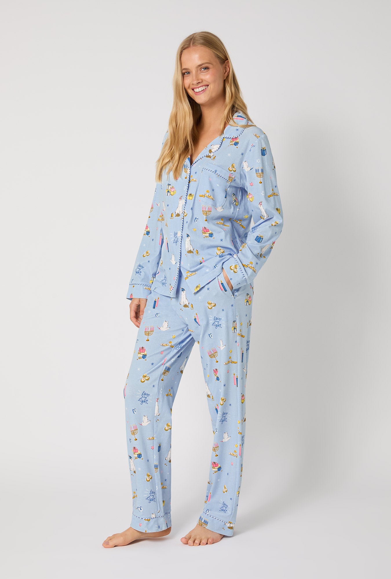 Bed Head L/S Holiday Classic Stretch Jersey PJ Set