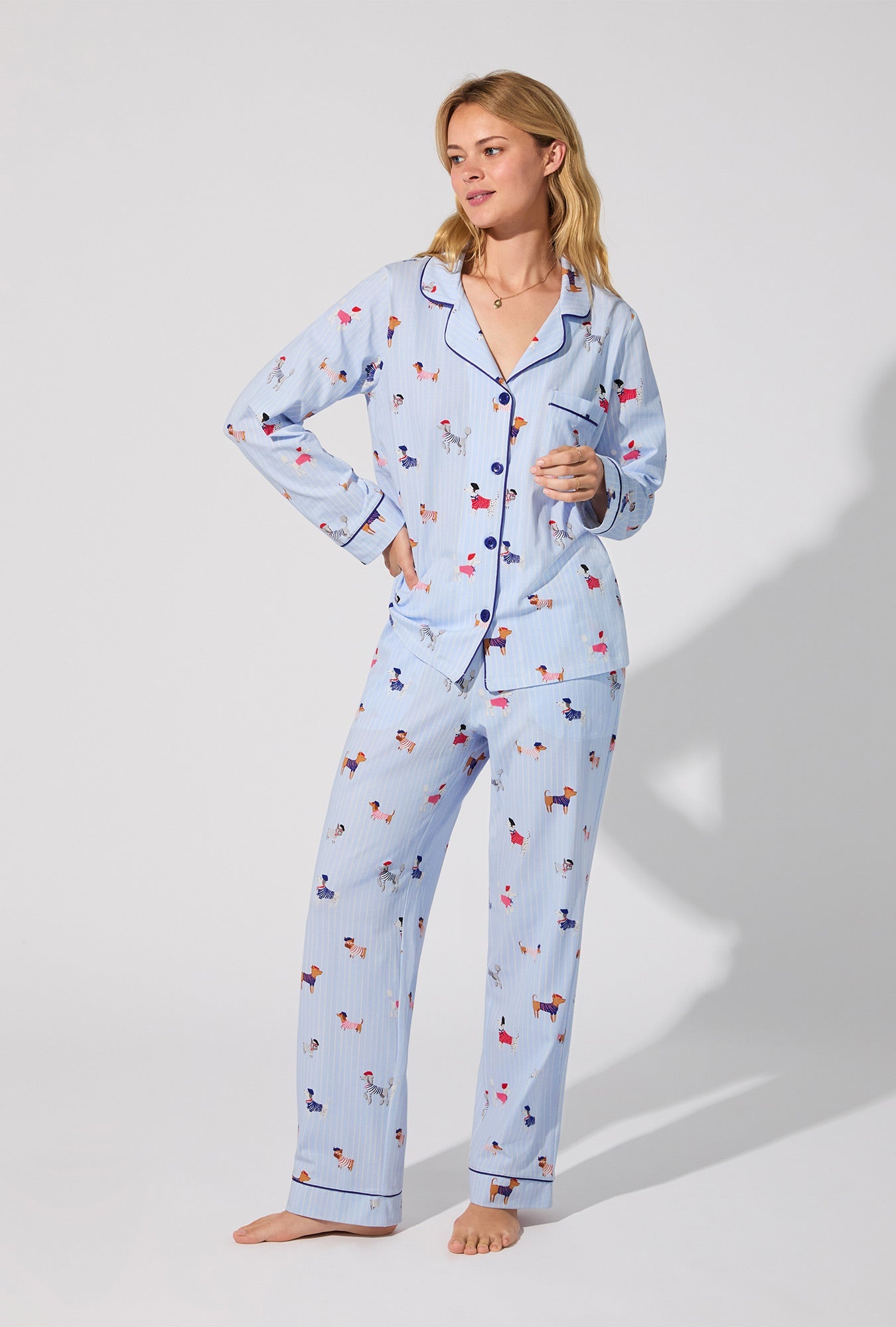 Bed Head French Pups L/S Pajama Set