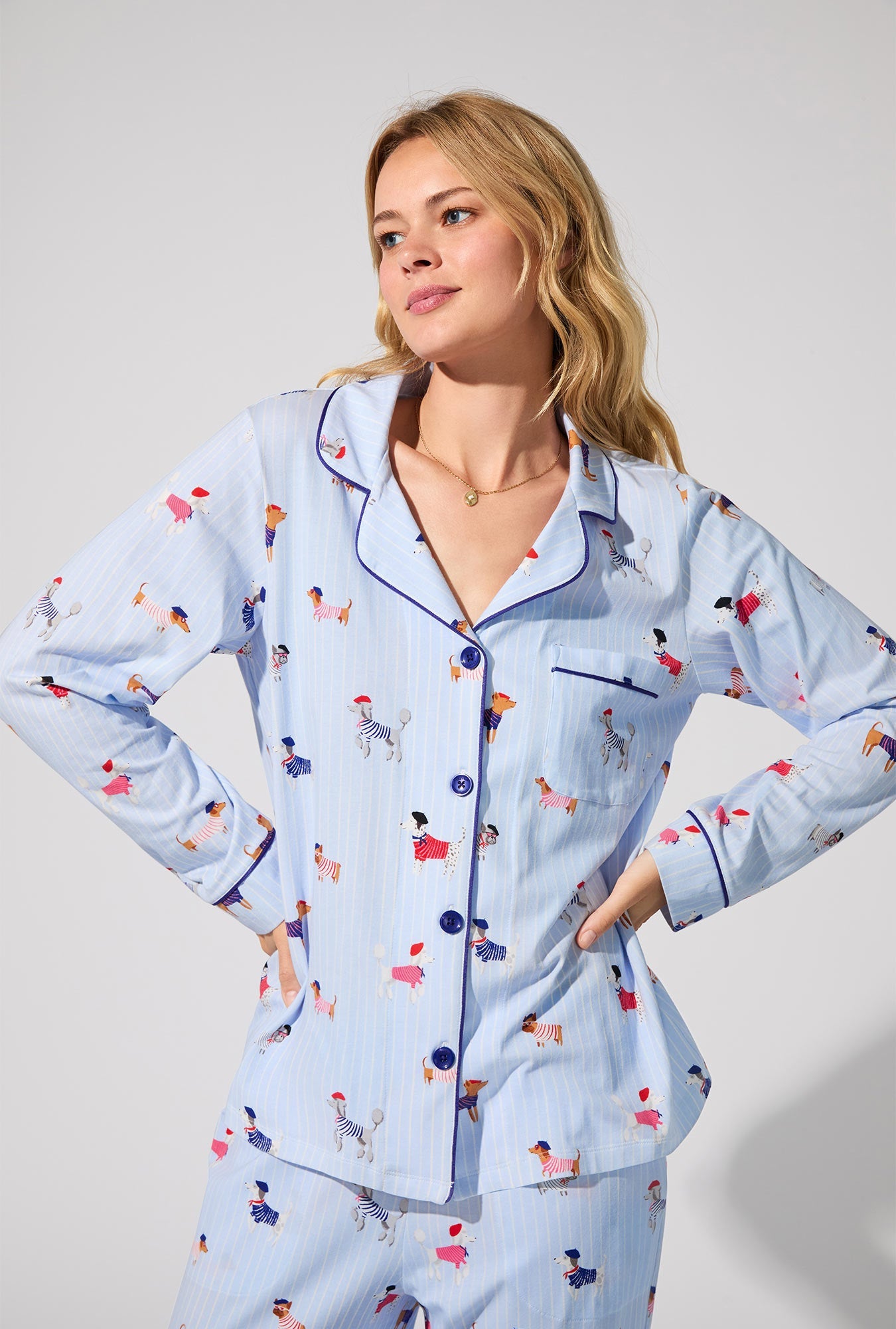 Bed Head French Pups L/S Pajama Set