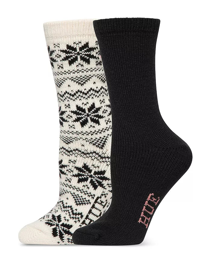 Hue Snowflake Sock 2 Pack