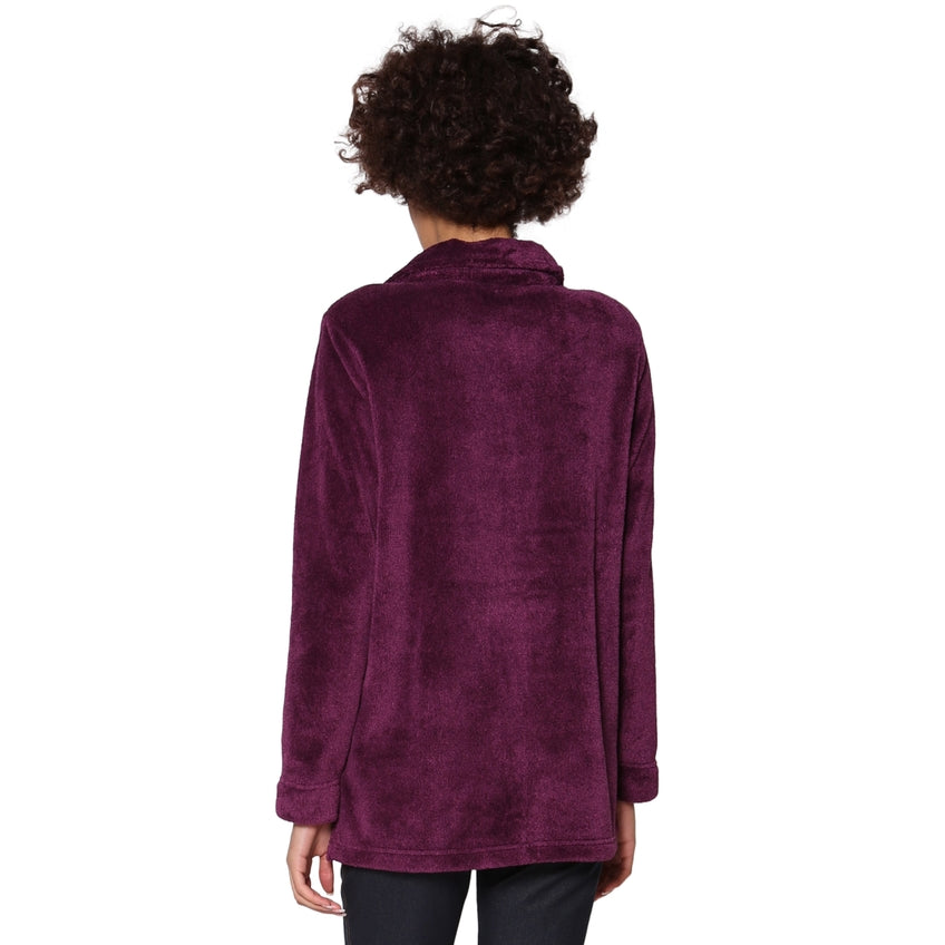 La Cera Plush Fleece Bed Jacket