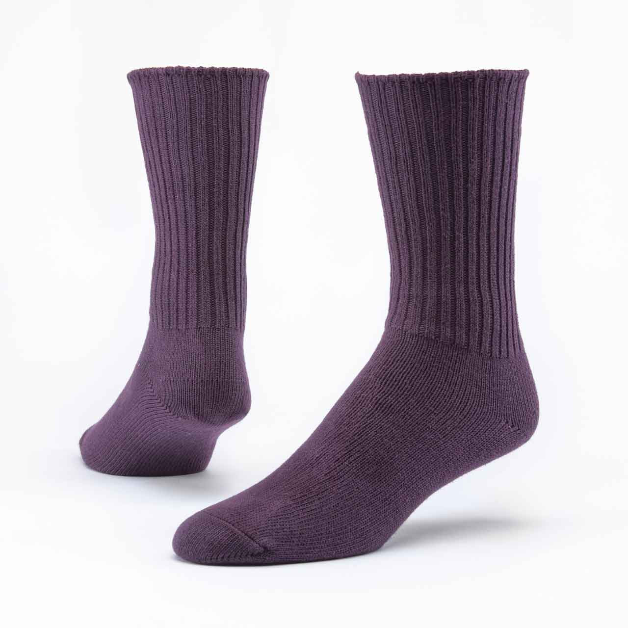 Maggie's Organics Organic Cotton Classic Crew Sock - Eggplant