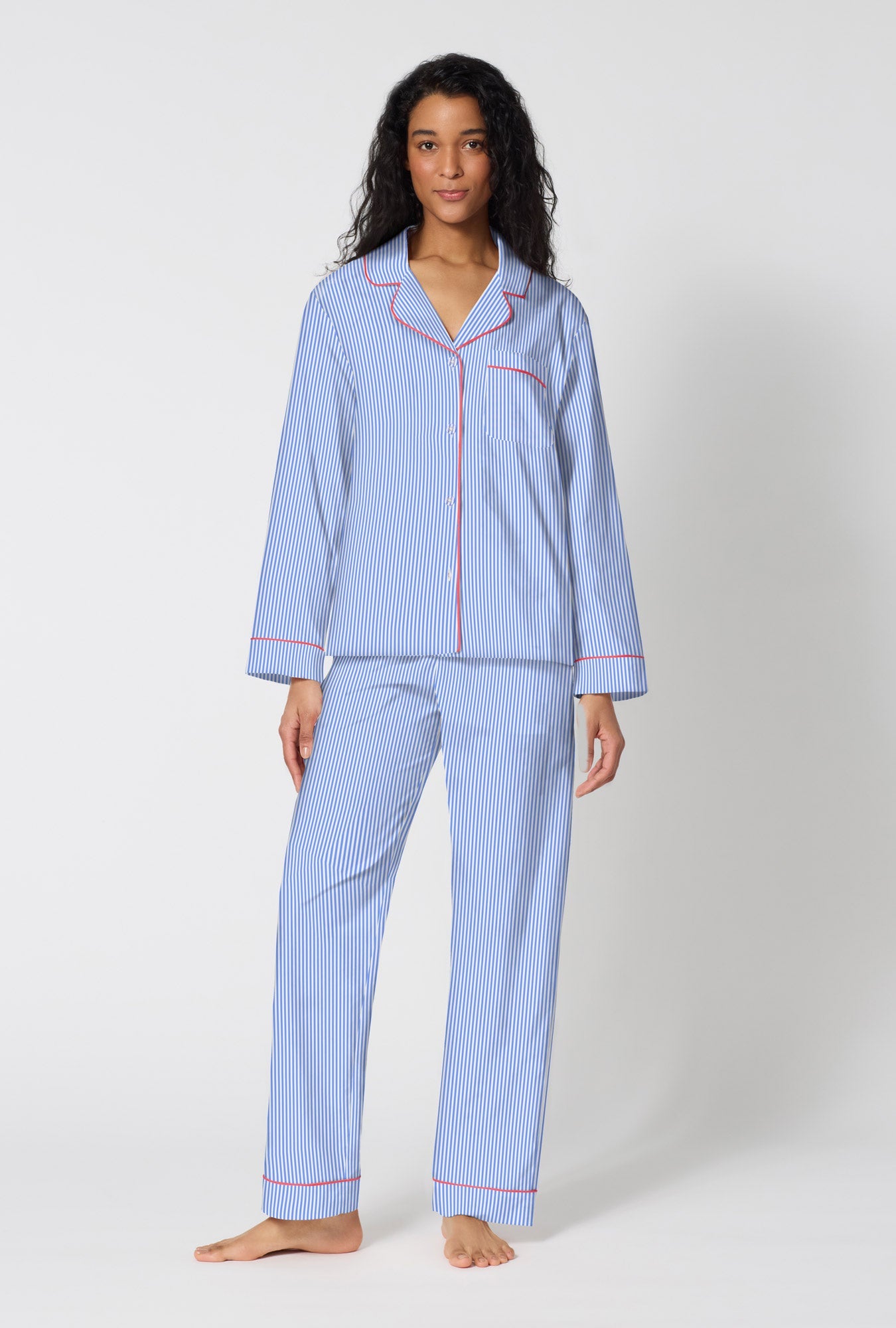 Bed Head French Stripe L/S Classic Long PJ Set