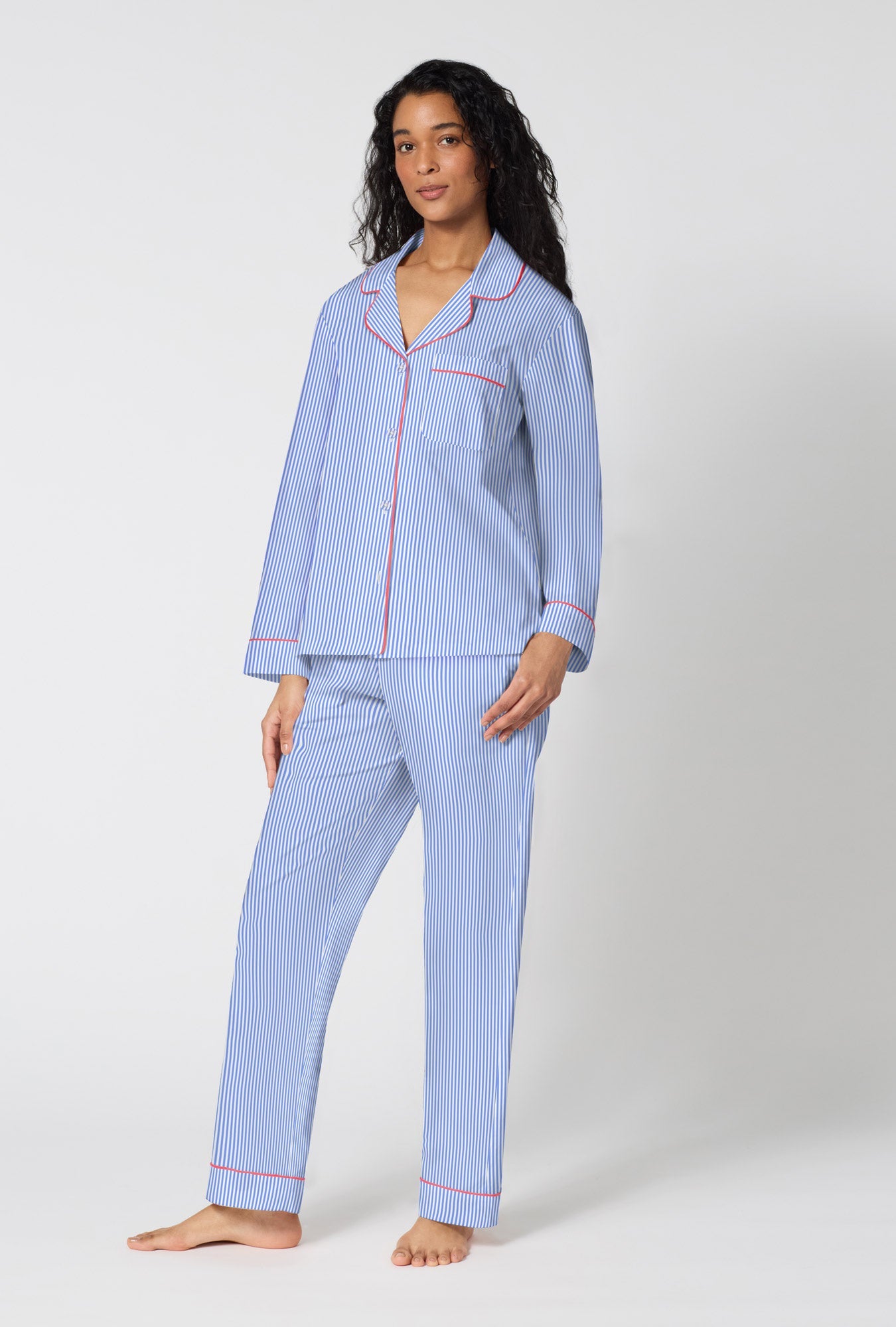 Bed Head French Stripe L/S Classic Long PJ Set