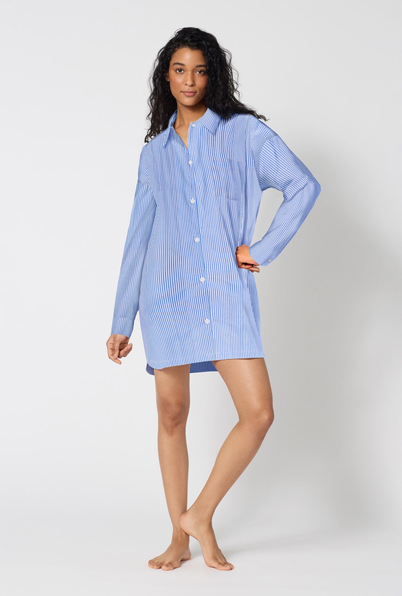 Bed Head French Stripe L/S Sleepshirt
