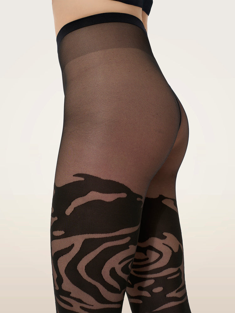 Wolford Rose Shadow 20 Den Floral Tight