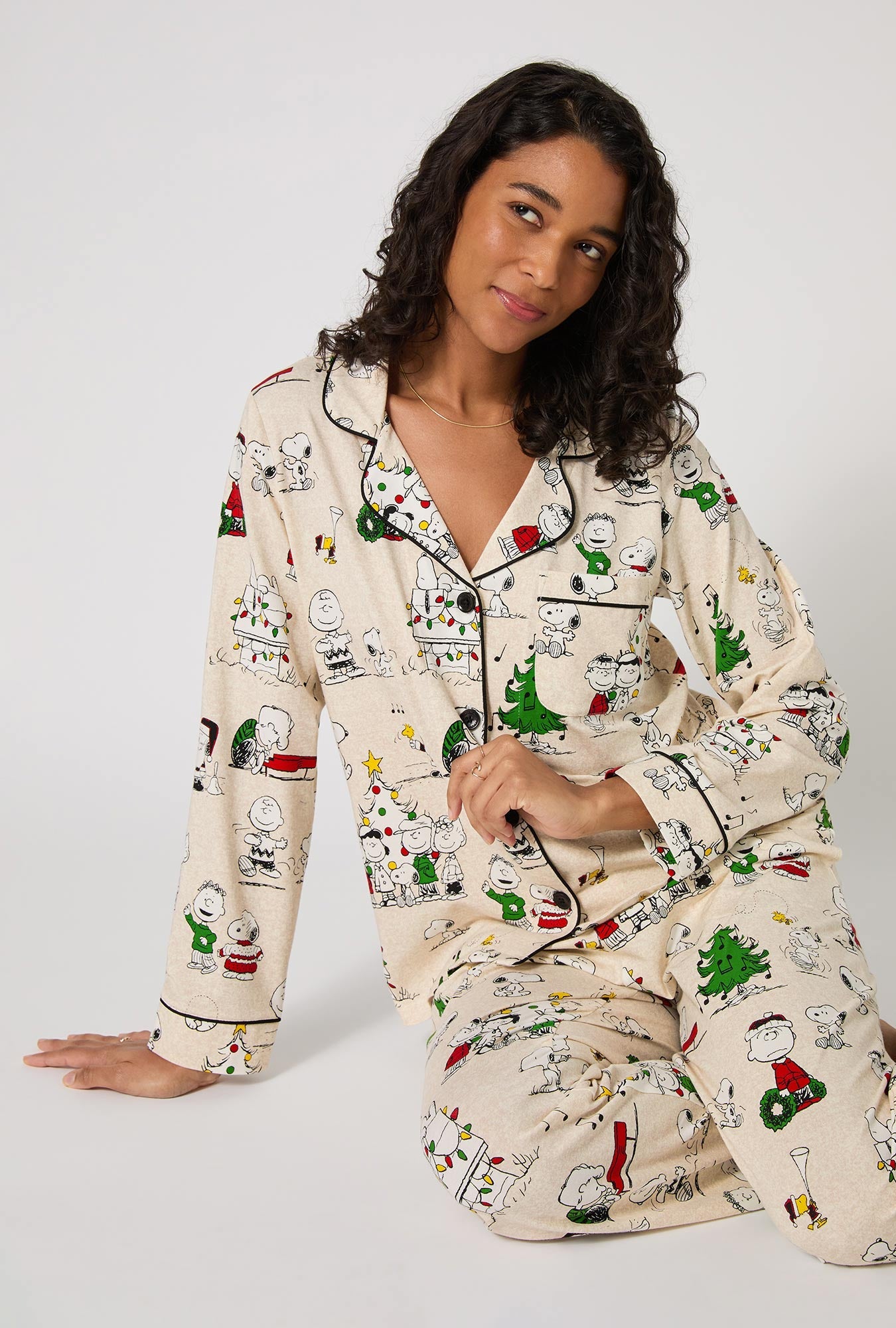 Bed Head Peanuts Celebration L/S Classic PJ Set