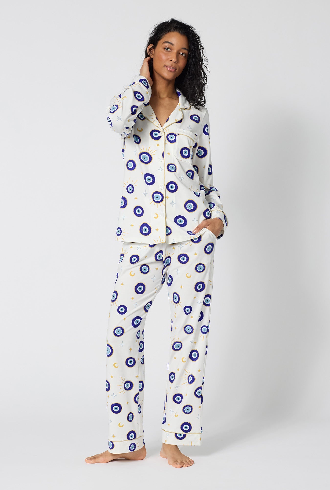 Bed Head Long Sleeve Classic Stretch Jersey PJ Set