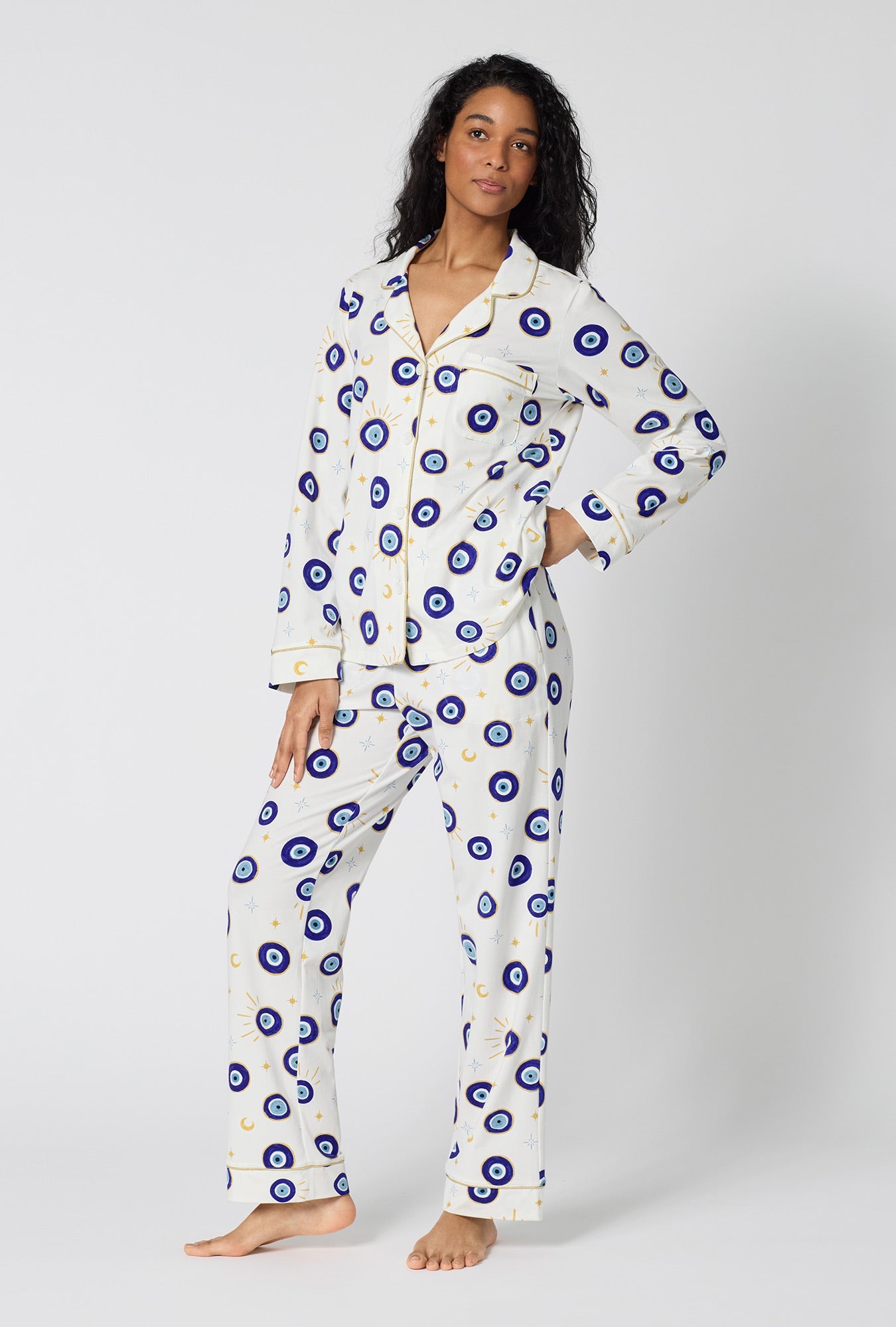 Bed Head Long Sleeve Classic Stretch Jersey PJ Set