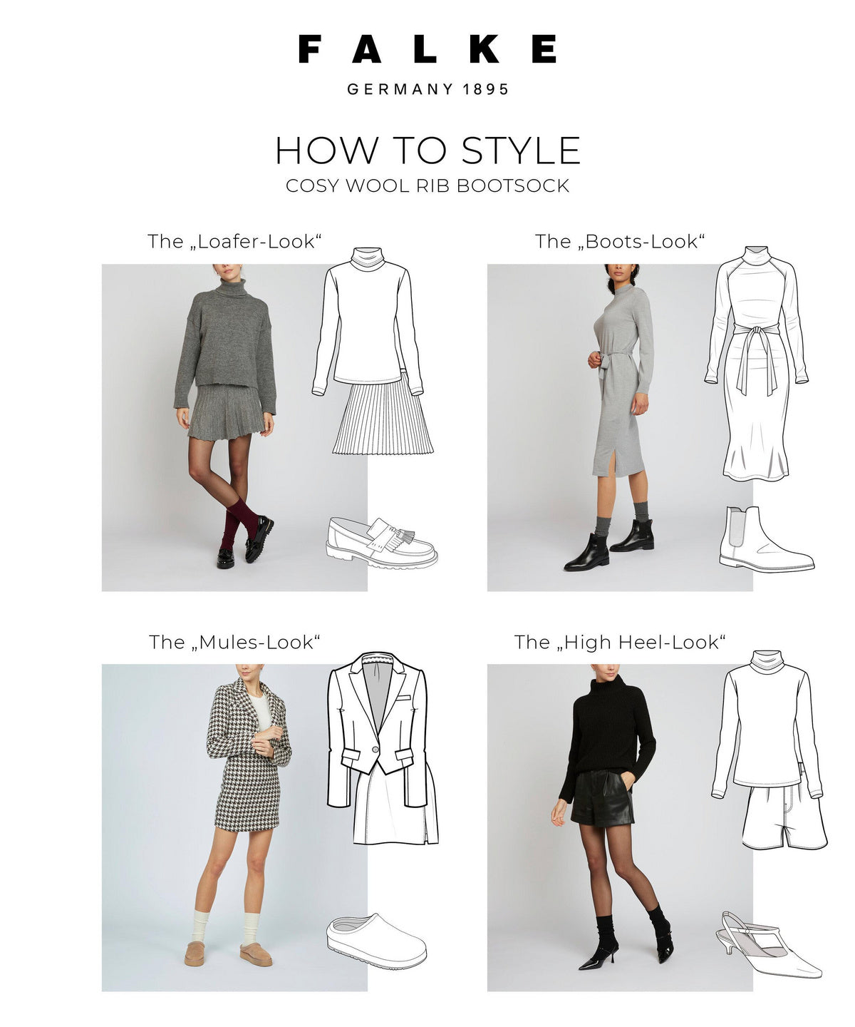 Soft cashmere wool socks