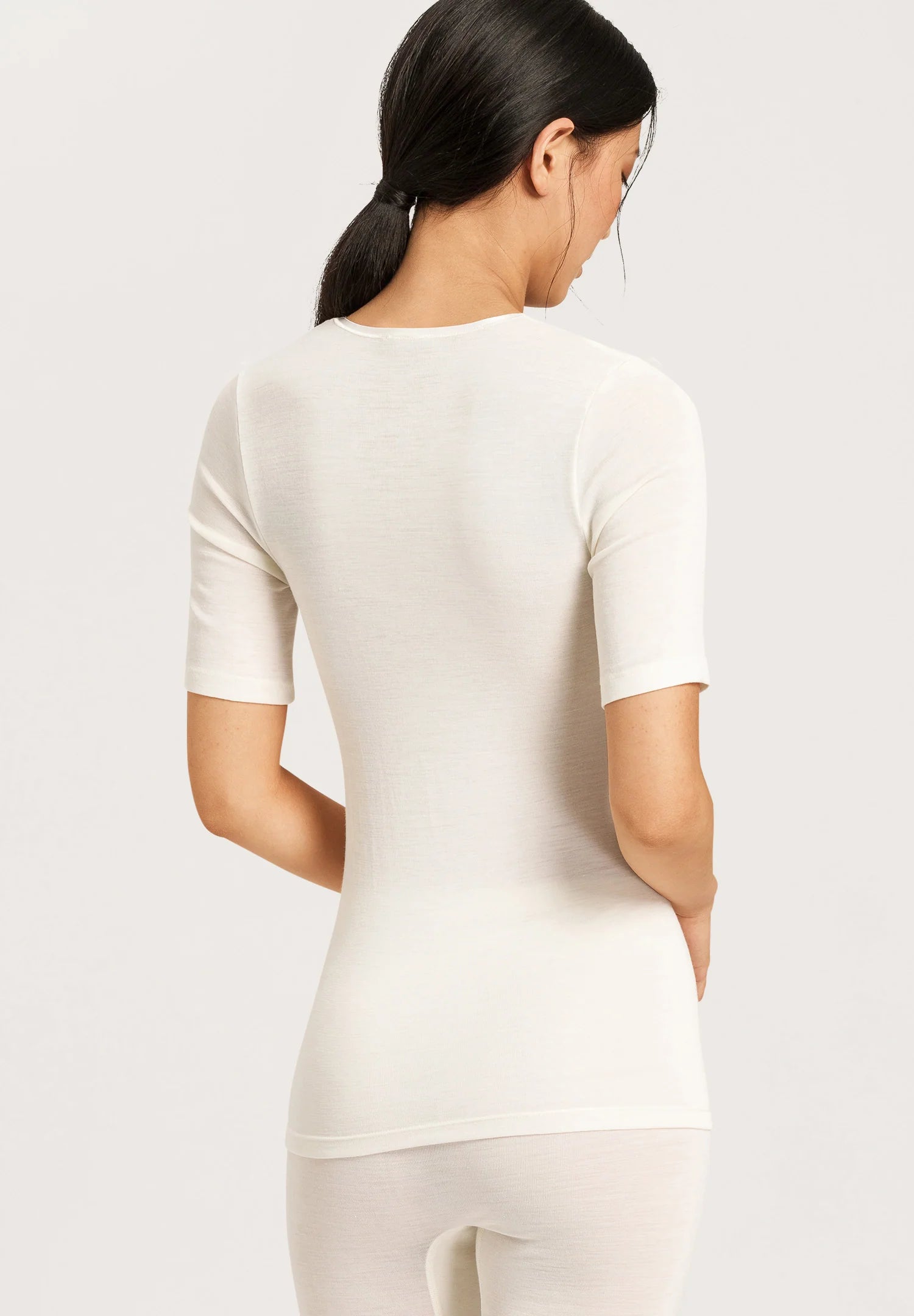 Hanro Woolen Silk Short Sleeve Shirt