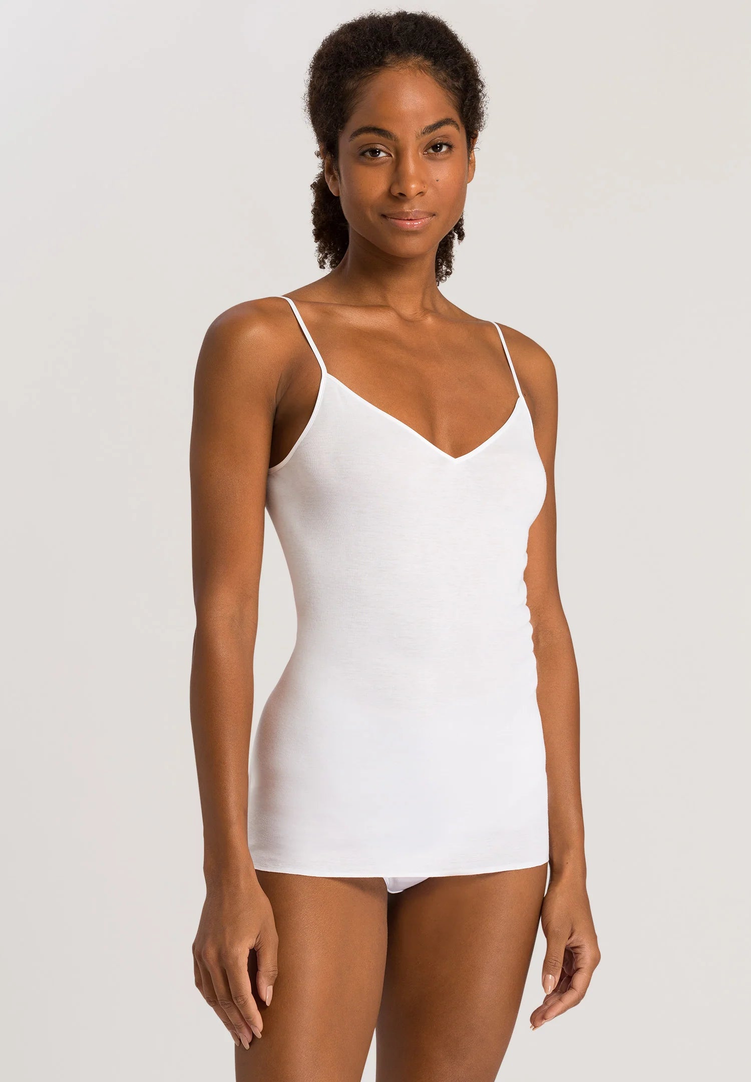 Hanro Cotton Seamless V-Neck Camisole