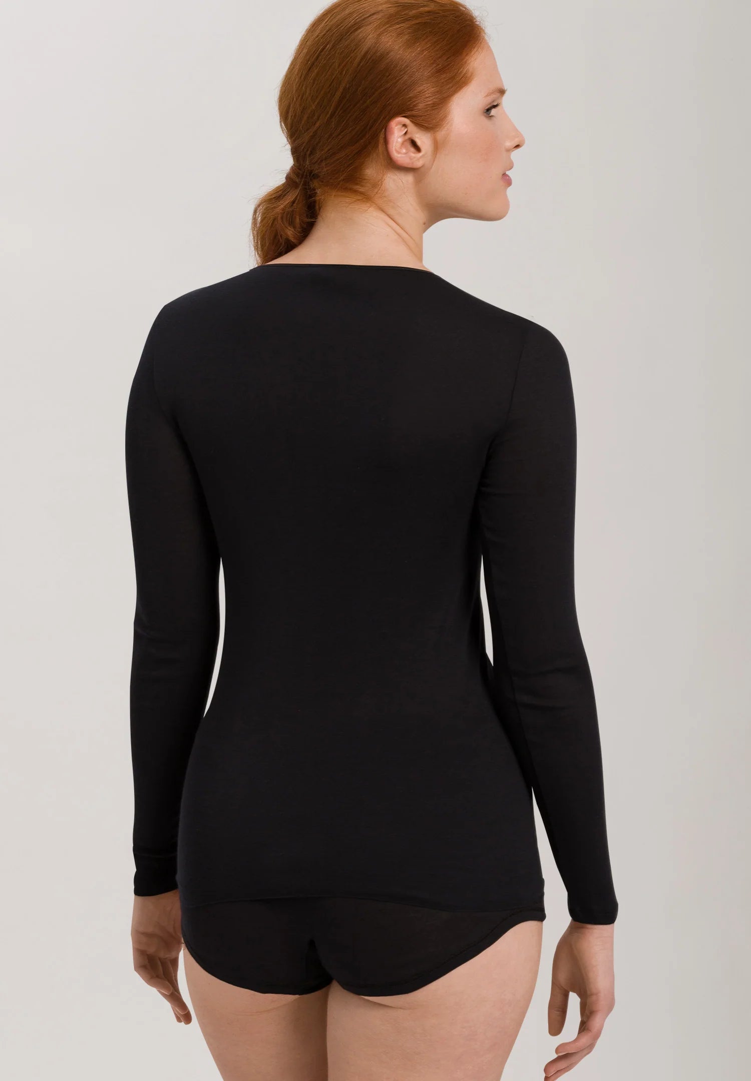 Hanro Cotton Seamless Long Sleeve Shirt