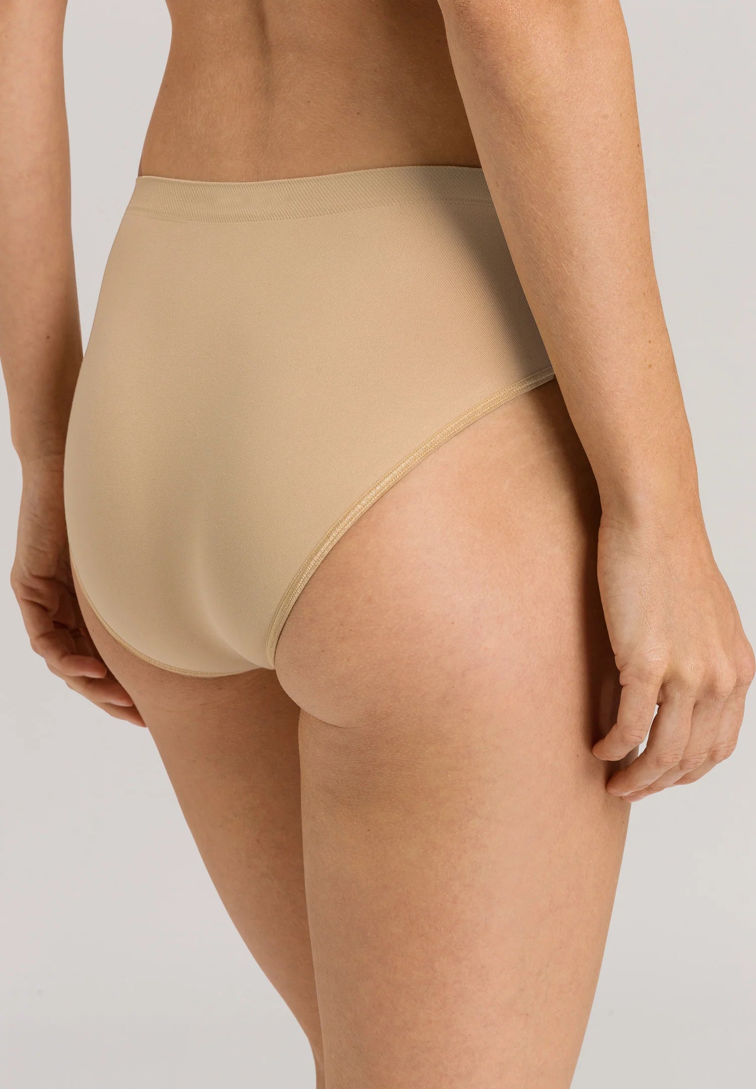 Hanro Touch Feeling Hi-Cut Brief Panty - Beige