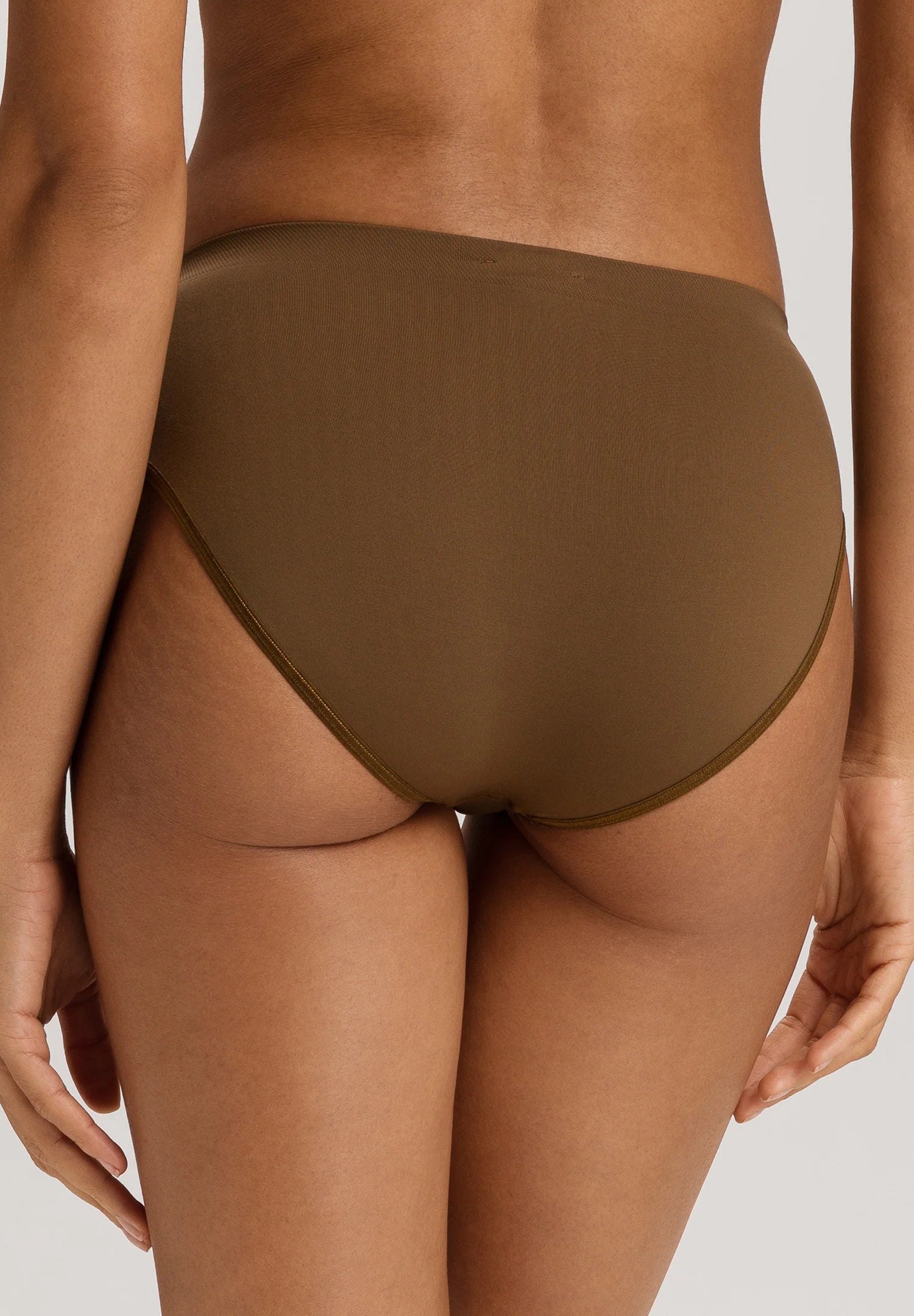 Hanro Touch Feeling Hi-Cut Brief Panty - Mochaccino