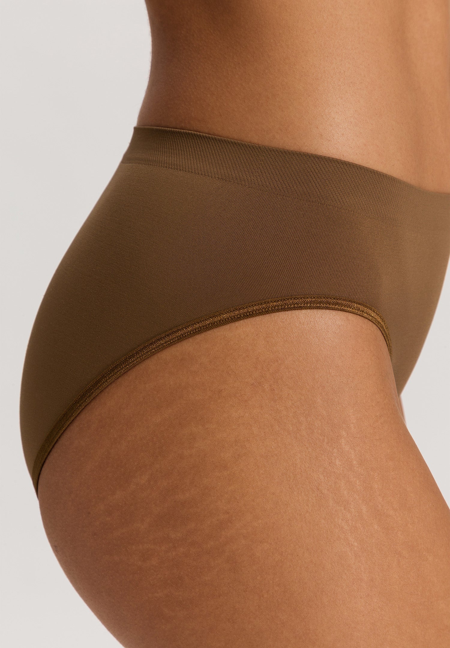 Hanro Touch Feeling Hi-Cut Brief Panty - Mochaccino