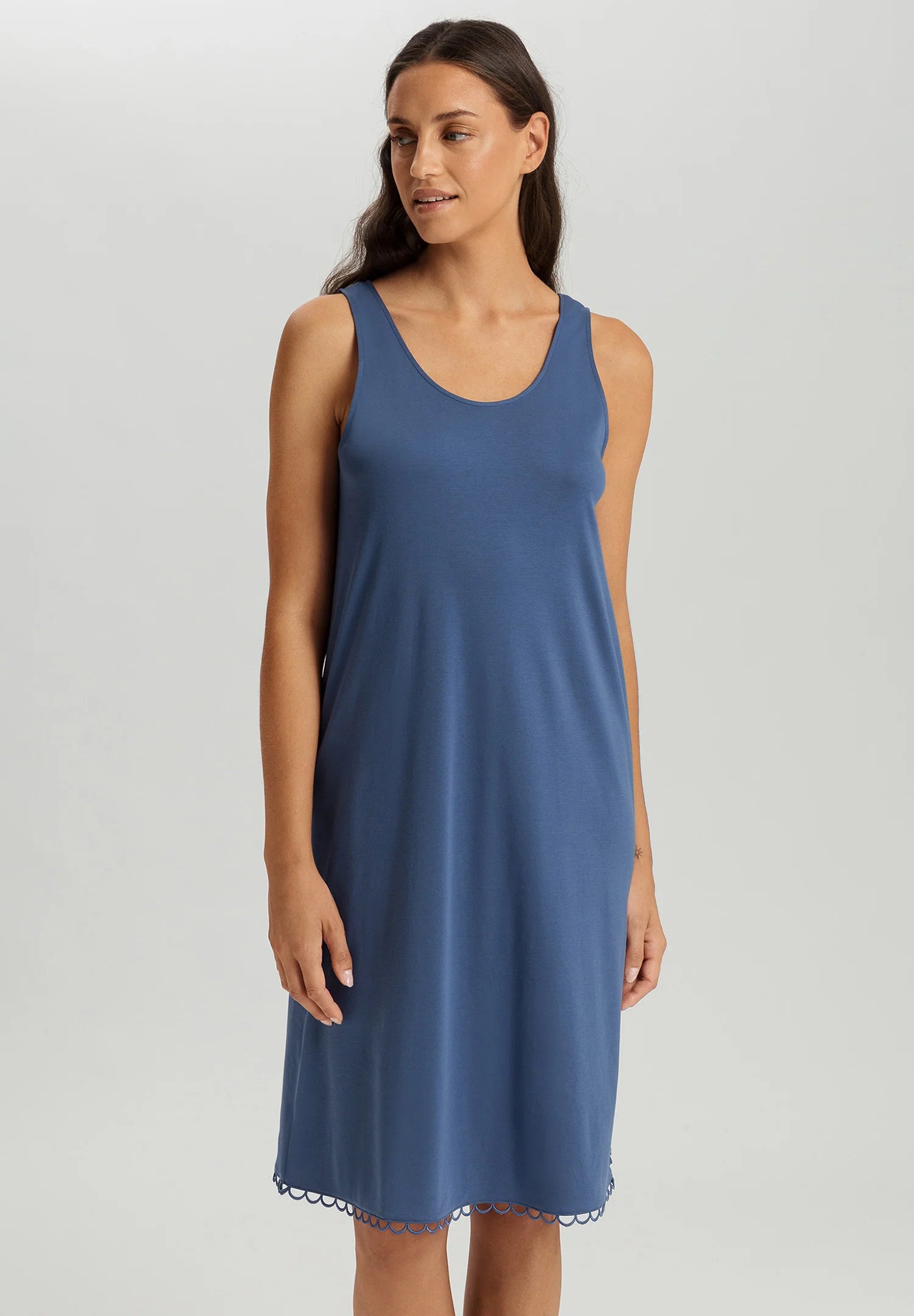 Hanro Anouk Cotton Tank Gown 100cm
