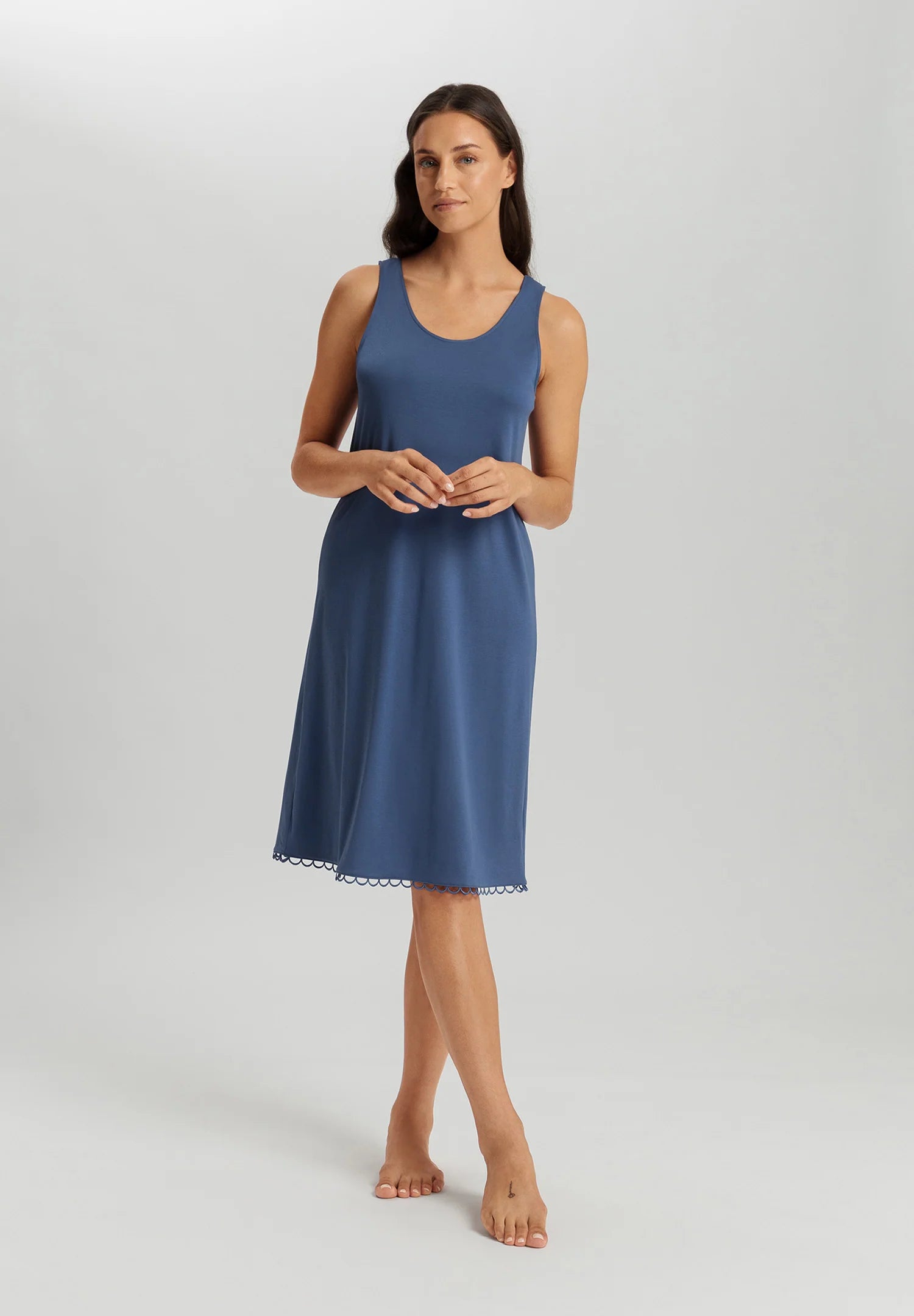 Hanro Anouk Cotton Tank Gown 100cm