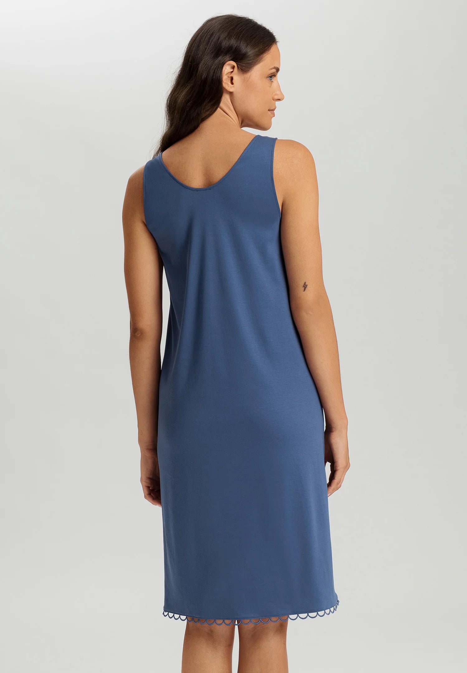 Hanro Anouk Cotton Tank Gown 100cm