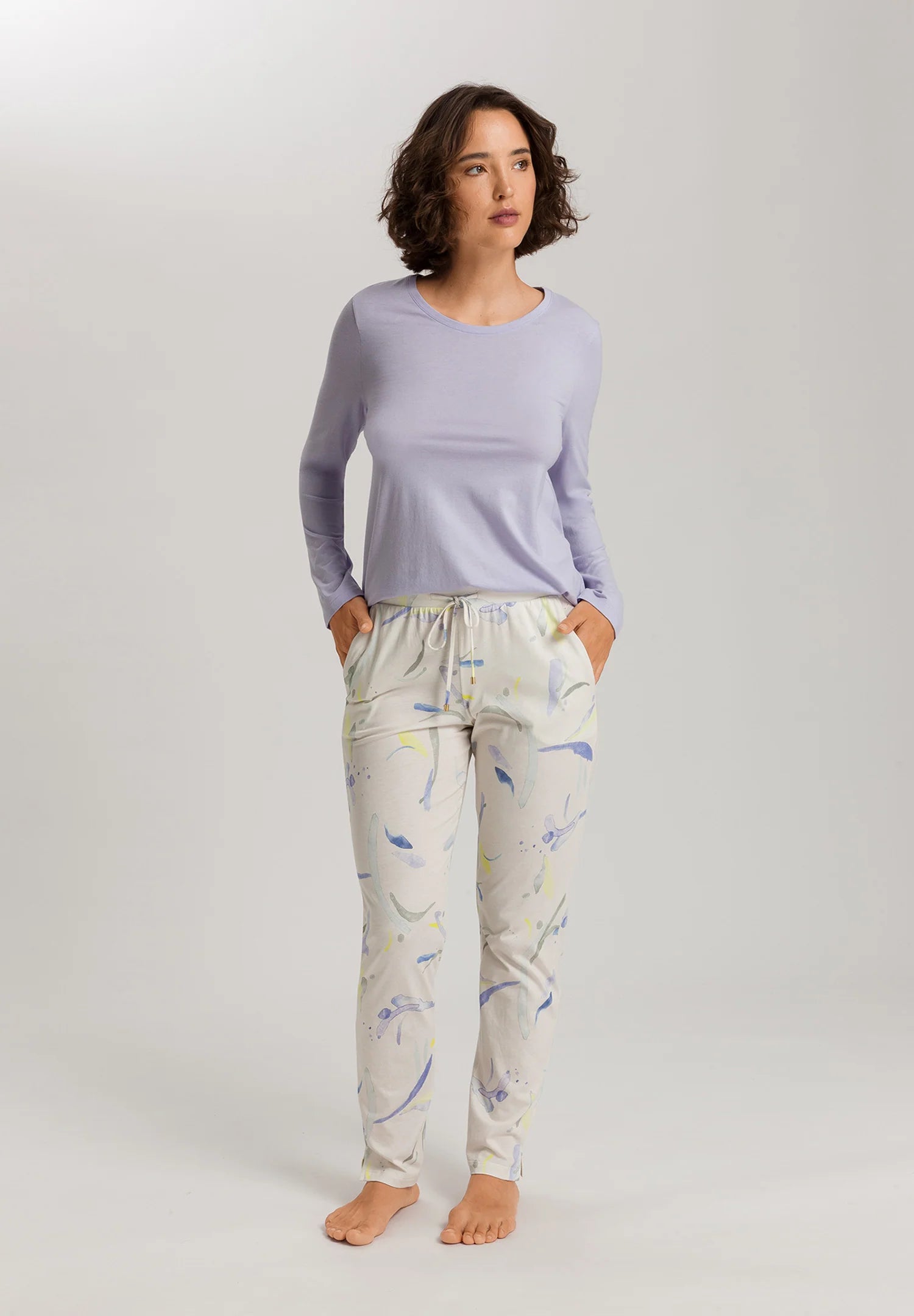 Hanro L/S Relaxed Round Neck Top