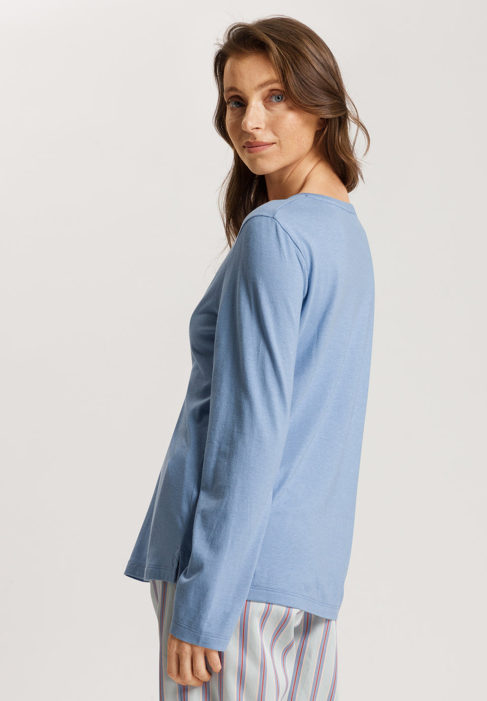 Hanro L/S Relaxed Round Neck Top