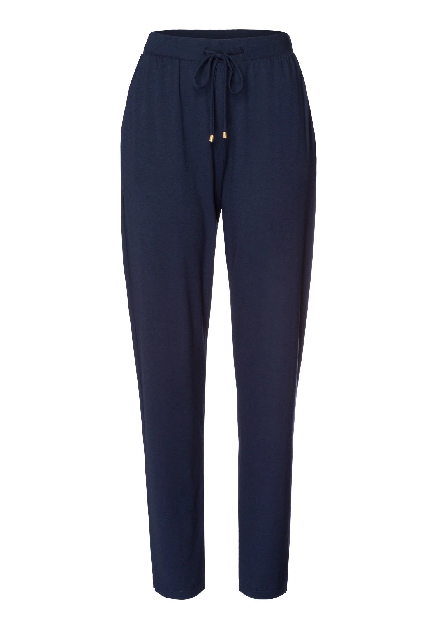 Hanro Cotton Blend Drawstring Pants- Deep Navy