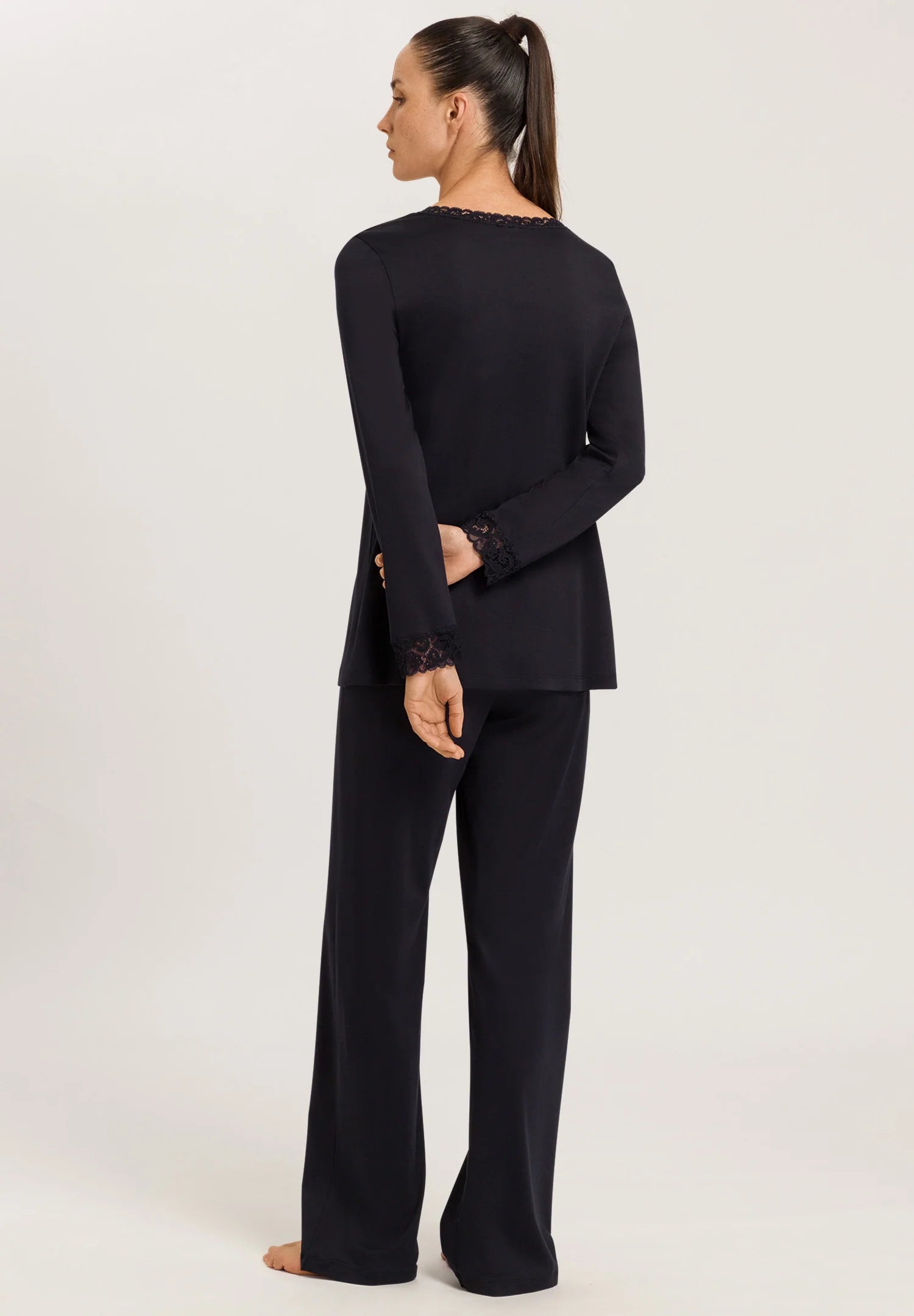 Long sleeve cotton pajama set women