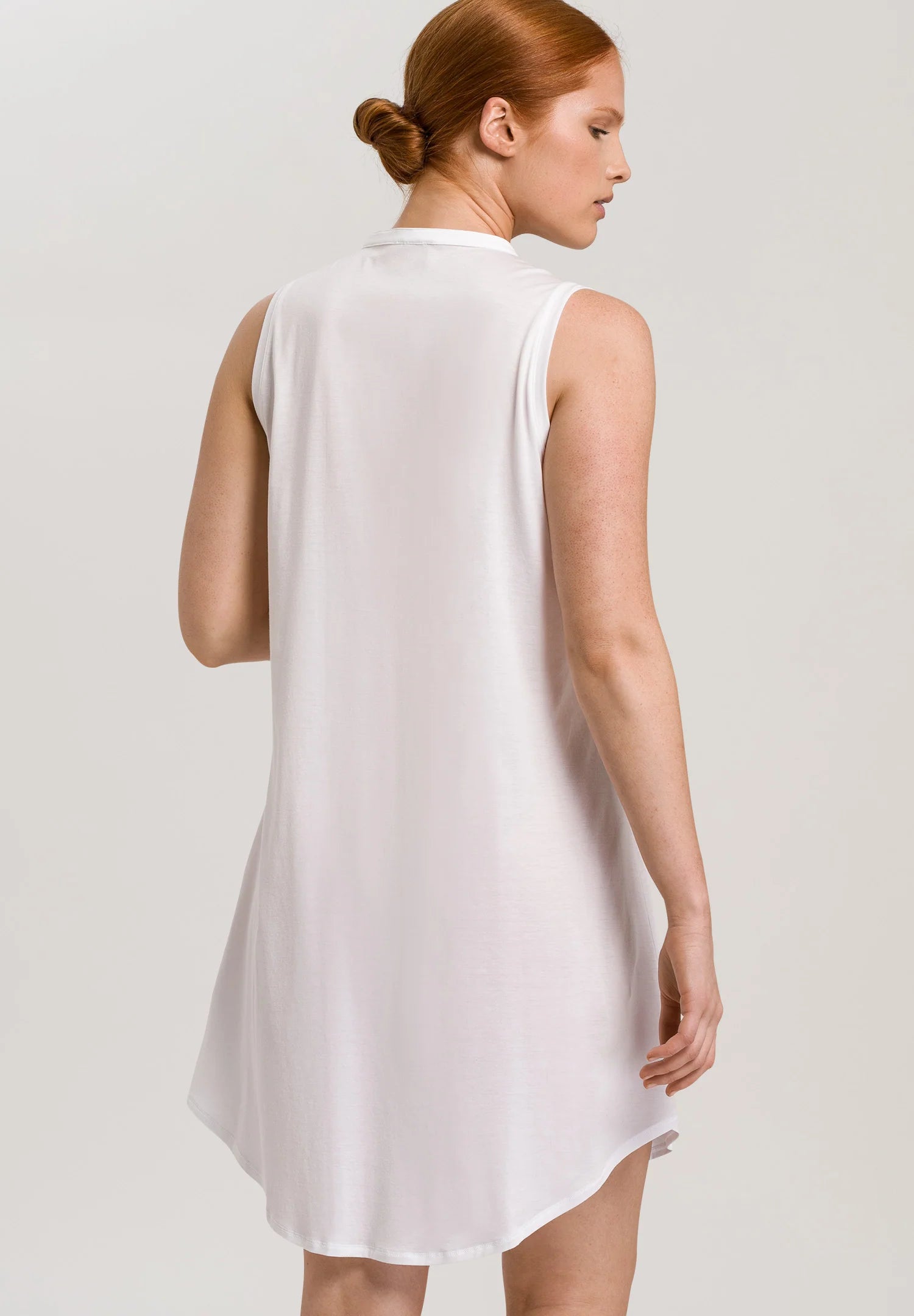 Hanro Cotton Deluxe Button Front Tank Gown